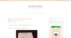 Desktop Screenshot of nekonette.com